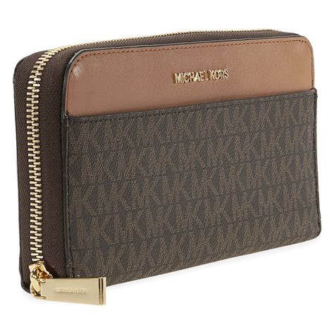 brown wallet michael kors